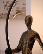 Sculpture Floor Lamp Artistic Steel LED Living Room Bedroom Office