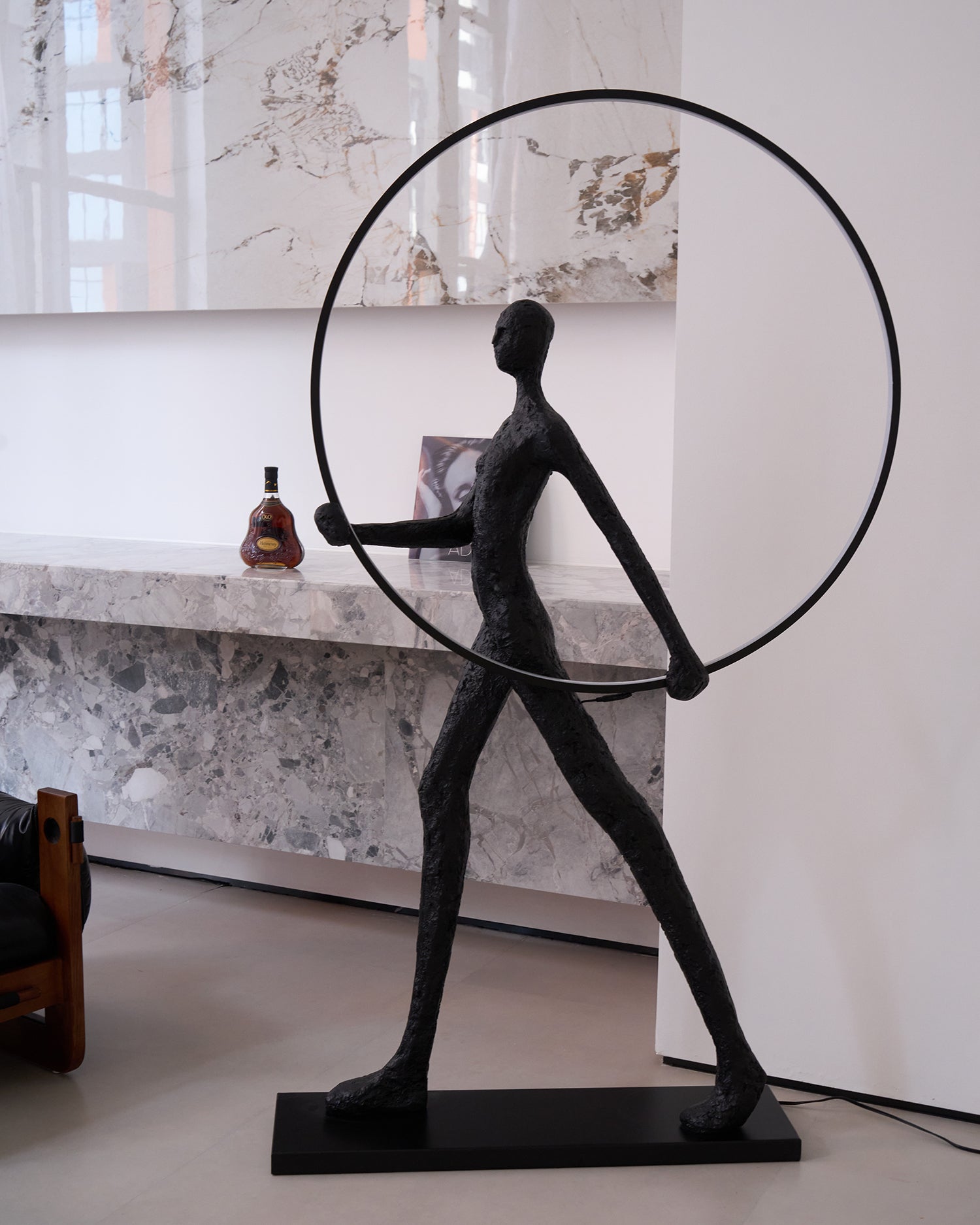 Sculpture Floor Lamp Artistic Steel LED Living Room Bedroom Office