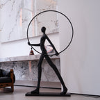 Sculpture Floor Lamp Artistic Steel LED Living Room Bedroom Office