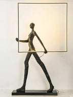 Sculpture Floor Lamp Artistic Steel LED Living Room Bedroom Office
