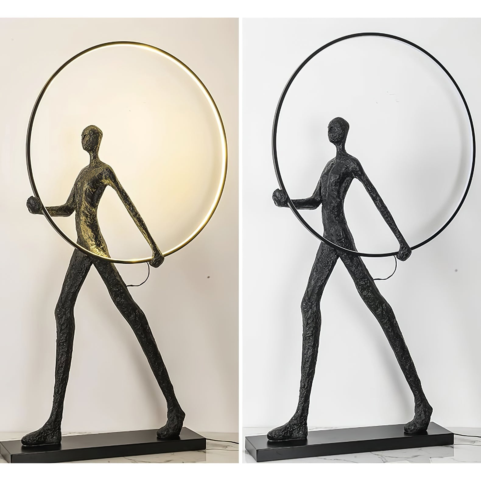 Sculpture Floor Lamp Artistic Steel LED Living Room Bedroom Office