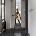 Sculpture Floor Lamp Artistic Steel LED Living Room Bedroom Office