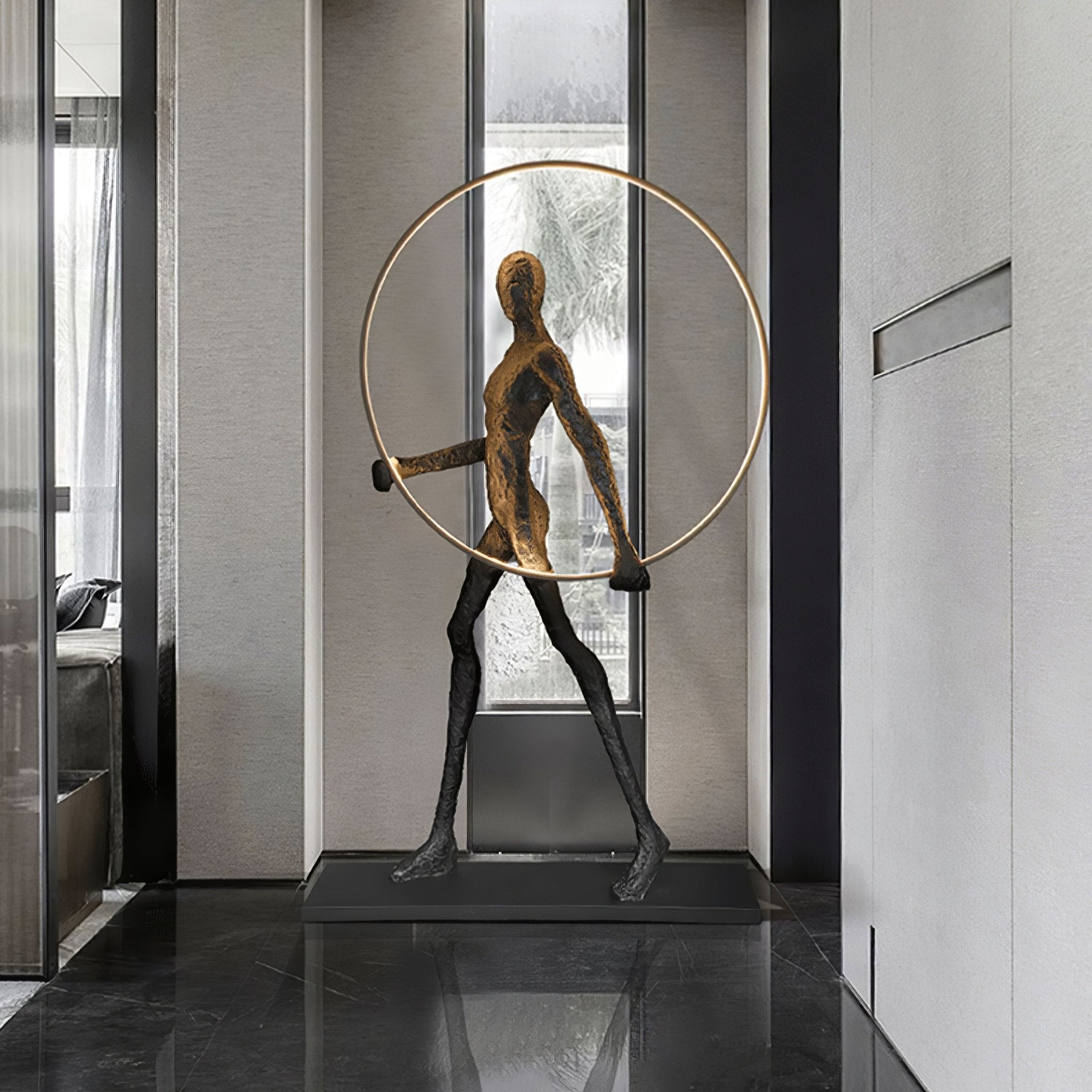 Sculpture Floor Lamp Artistic Steel LED Living Room Bedroom Office