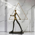 Sculpture Floor Lamp Artistic Steel LED Living Room Bedroom Office