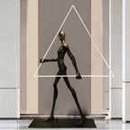 Sculpture Floor Lamp Artistic Steel LED Living Room Bedroom Office