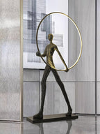 Sculpture Floor Lamp Artistic Steel LED Living Room Bedroom Office