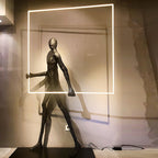 Sculpture Floor Lamp Artistic Steel LED Living Room Bedroom Office