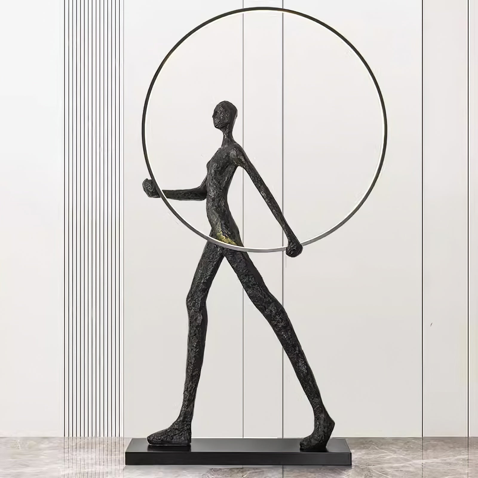 Sculpture Floor Lamp Artistic Steel LED Living Room Bedroom Office
