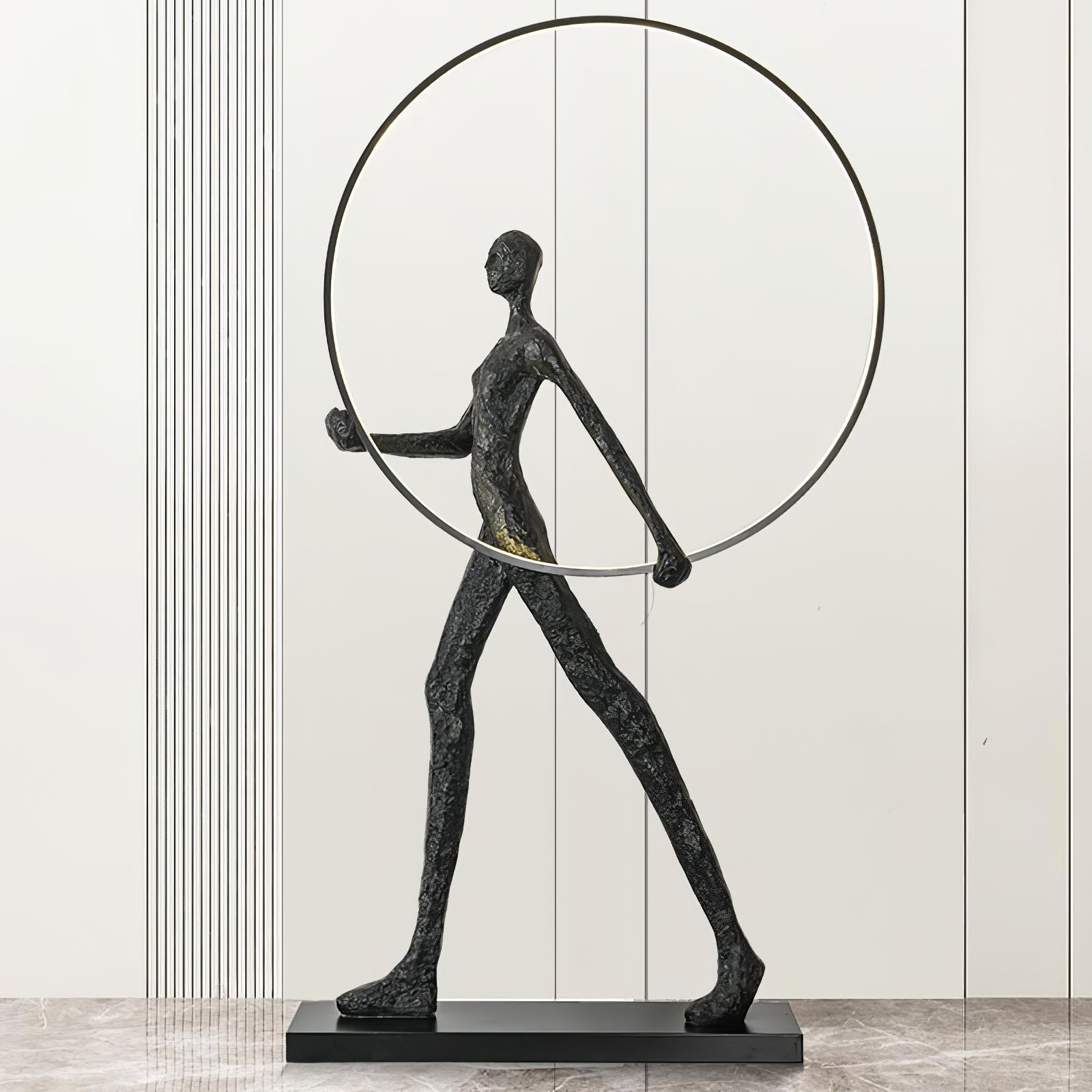 Sculpture Floor Lamp Artistic Steel LED Living Room Bedroom Office