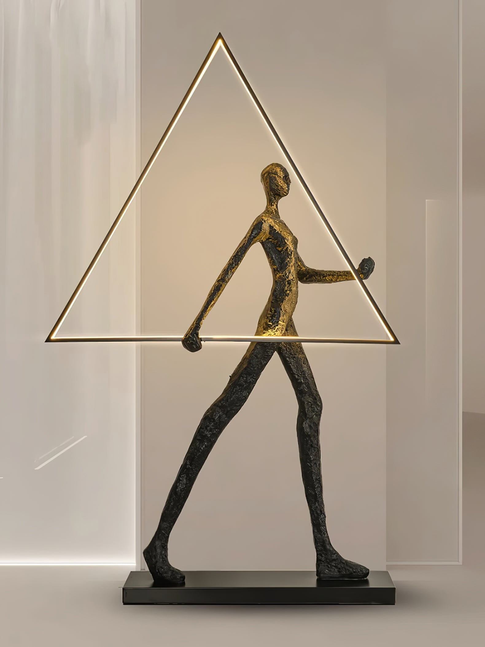 Sculpture Floor Lamp Artistic Steel LED Living Room Bedroom Office