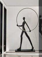 Sculpture Floor Lamp Artistic Steel LED Living Room Bedroom Office