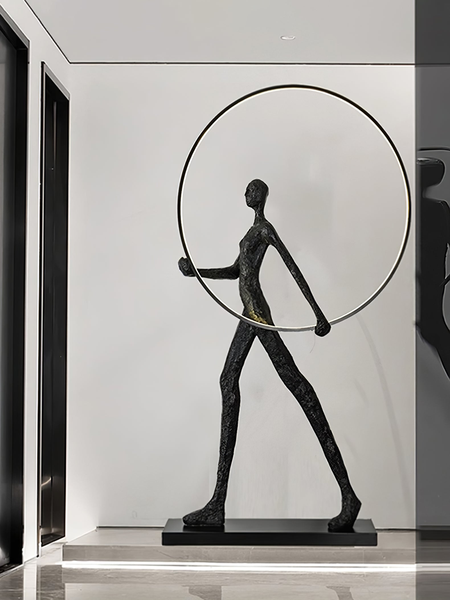 Sculpture Floor Lamp Artistic Steel LED Living Room Bedroom Office