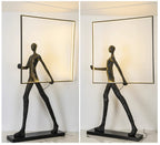 Sculpture Floor Lamp Artistic Steel LED Living Room Bedroom Office