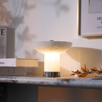 Rechargeable Alabaster LED Table Lamp Cordless