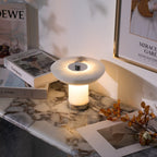 Rechargeable Alabaster LED Table Lamp Cordless