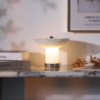 Rechargeable Alabaster LED Table Lamp Cordless