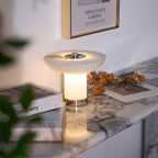 Rechargeable Alabaster LED Table Lamp Cordless
