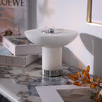 Rechargeable Alabaster LED Table Lamp Cordless