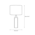 Aisling Sculptural Table Lamp Natural Stone Resin Warm LED Modern Bedside Living Room — Multiple Finishes