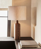 Aisling Sculptural Table Lamp Natural Stone Resin Warm LED Modern Bedside Living Room — Multiple Finishes