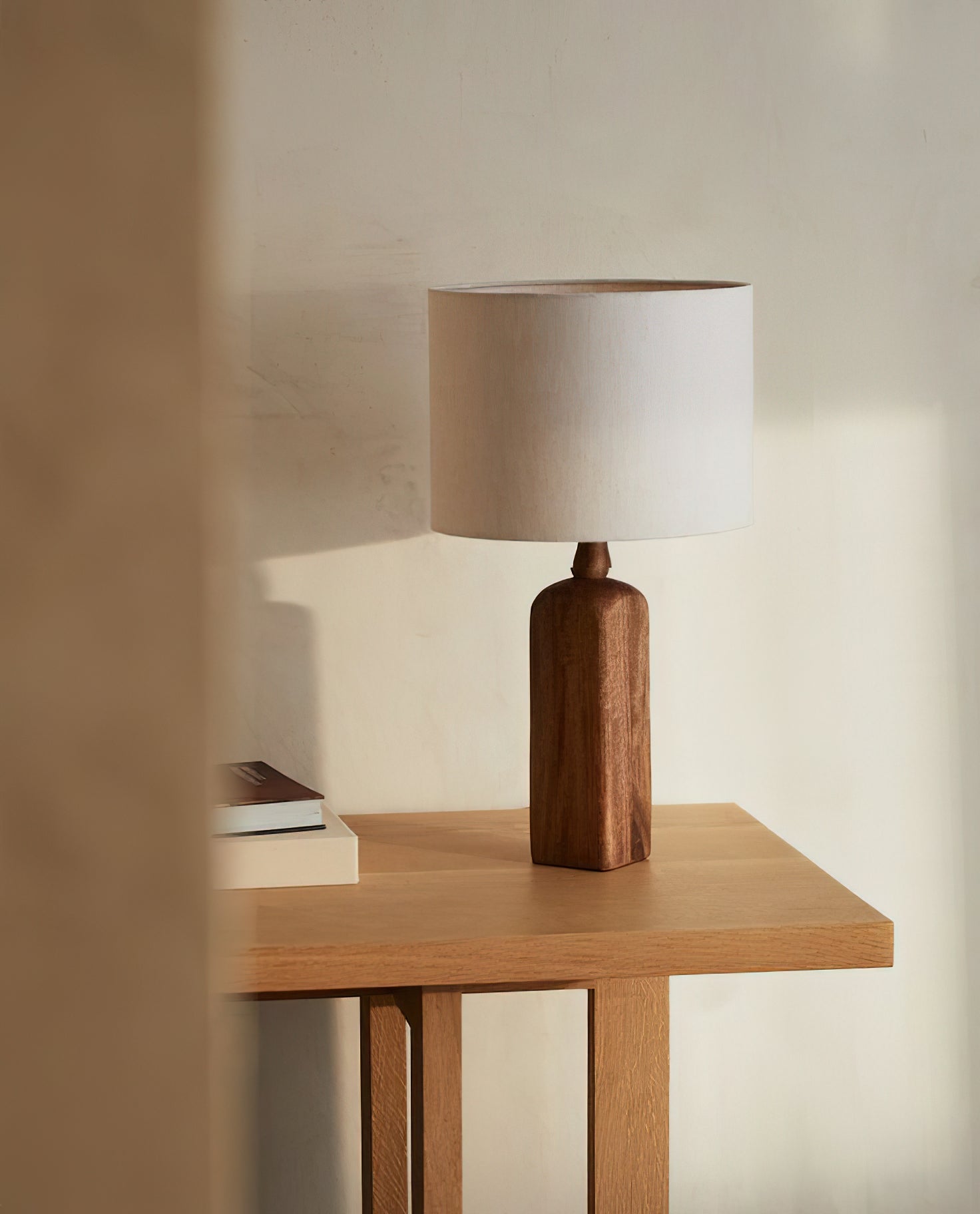 Aisling Sculptural Table Lamp Natural Stone Resin Warm LED Modern Bedside Living Room — Multiple Finishes