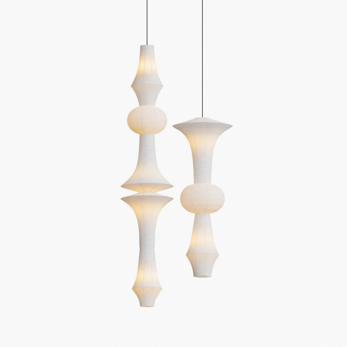 Zyora Sculptural Paper Pendant Lamp