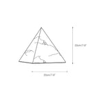 Alabaster Pyramid Table Lamp Natural Stone LED Geometric Bedside Living Room — 3 Finish Options