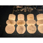 Alabaster Totem Pendant Lamp Stacked Natural Stone LED Warm White Dining Room Bedroom — 5 Configurations