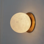 Lynq Alabaster Mini Orb Wall Lamp – Elegant Ambient Accent Lighting