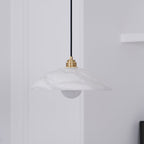 Delin Dome Pendant Light Alabaster &Brass