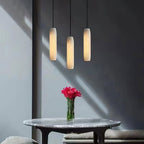 Kvennuvye Flute Modern Minimalist Alabaster Pendant Light