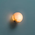 Lynq Alabaster Mini Orb Wall Lamp – Elegant Ambient Accent Lighting