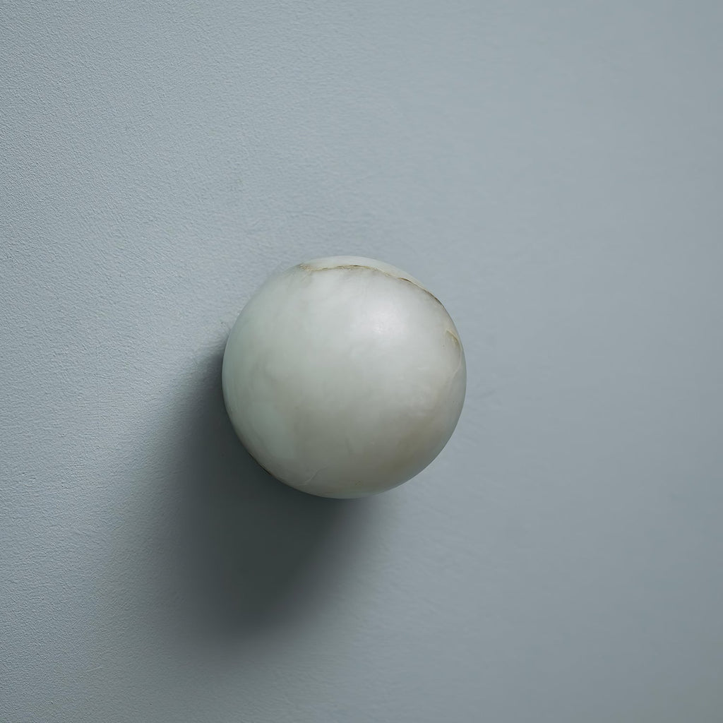 Lynq Alabaster Mini Orb Wall Lamp – Elegant Ambient Accent Lighting