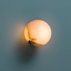Lynq Alabaster Mini Orb Wall Lamp – Elegant Ambient Accent Lighting