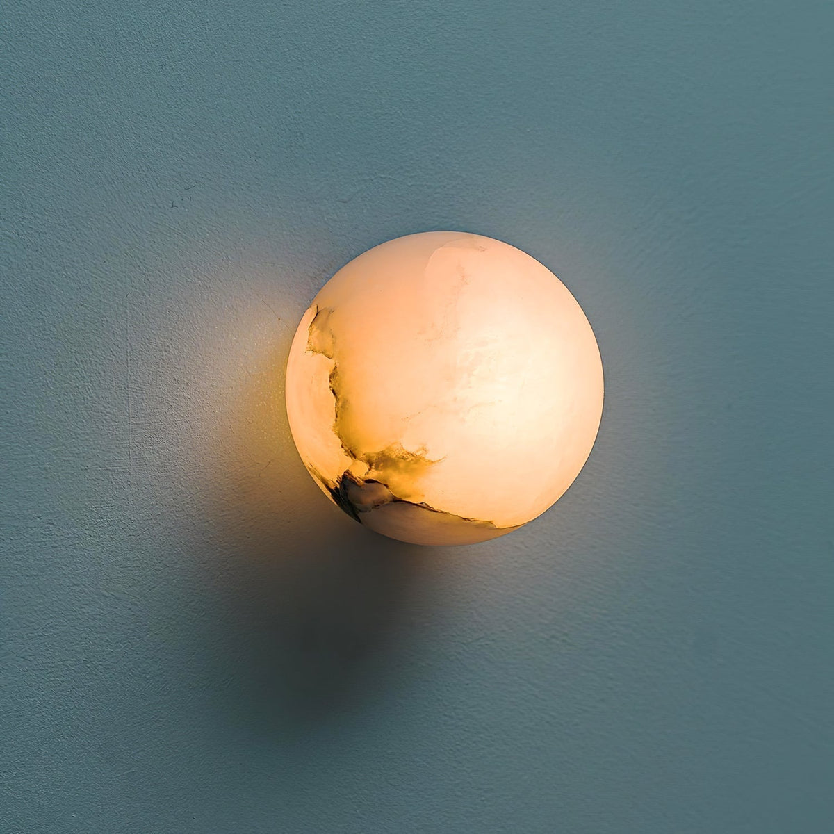 Lynq Alabaster Mini Orb Wall Lamp – Elegant Ambient Accent Lighting