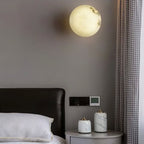 Lynq Alabaster Mini Orb Wall Lamp – Elegant Ambient Accent Lighting