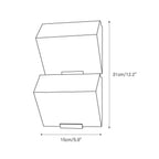 Alabaster Staircase Wall Lamp Natural Stone LED Warm White Vertical Stairwell Living Room — 3 Sizes