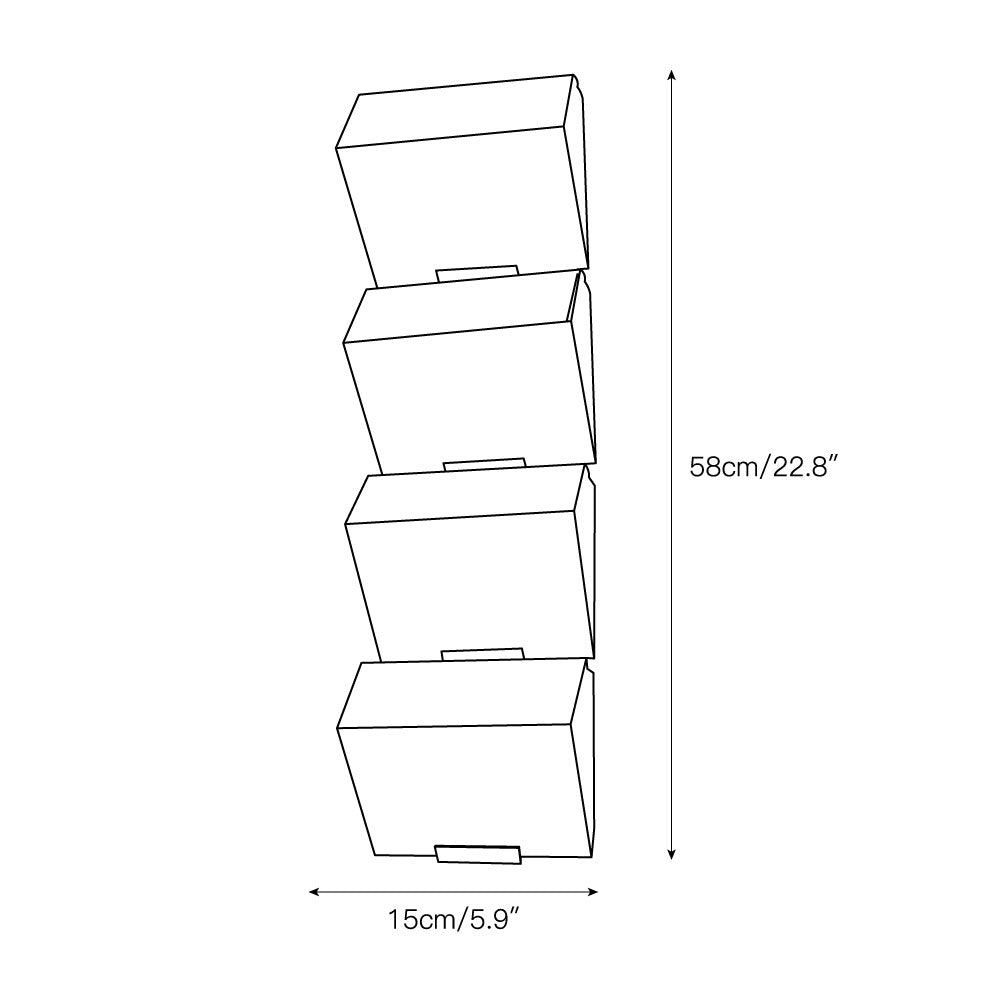 Alabaster Staircase Wall Lamp Natural Stone LED Warm White Vertical Stairwell Living Room — 3 Sizes