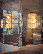 Alabaster Staircase Wall Lamp Natural Stone LED Warm White Vertical Stairwell Living Room — 3 Sizes