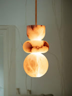 Rauduvyn Modern Totem Alabaster Pendant Light