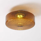 June  Amber Glass  Ceiling Light
