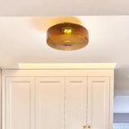 June  Amber Glass  Ceiling Light