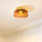 June  Amber Glass  Ceiling Light