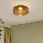 June  Amber Glass  Ceiling Light