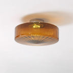 June  Amber Glass  Ceiling Light