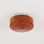 June  Amber Glass  Ceiling Light