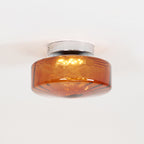 June  Amber Glass  Ceiling Light