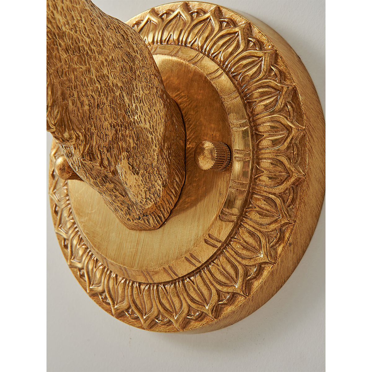 Antler Crystal Wall Lamp Branching Metal LED Warm White Bedroom Living Room — Gold Black