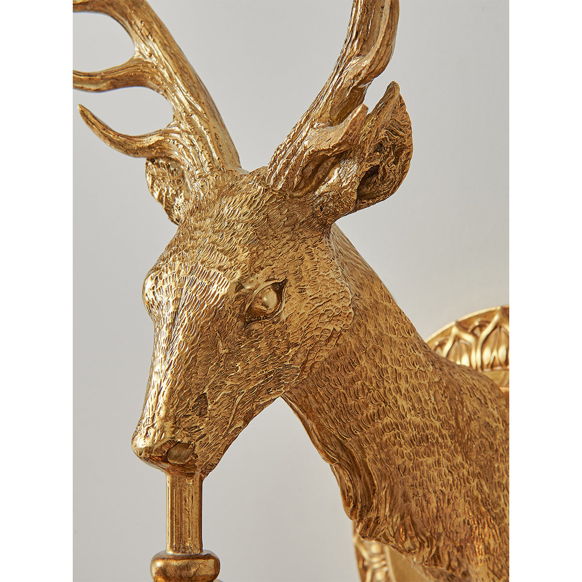 Antler Crystal Wall Lamp Branching Metal LED Warm White Bedroom Living Room — Gold Black