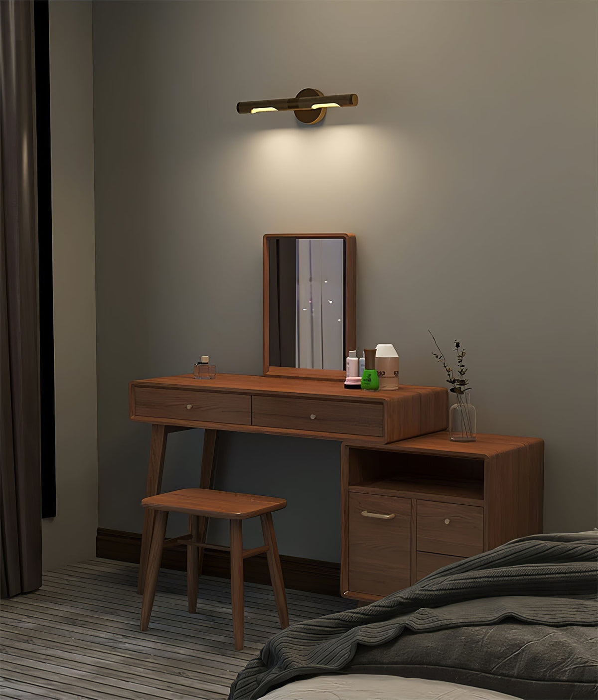 Solvain Modern Brass LED Wall Sconce – Elegant Contemporary Lighting